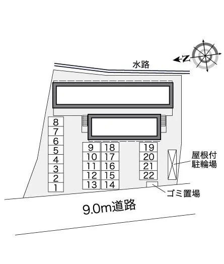 ★手数料０円★堺市北区金岡町　月極駐車場（LP）